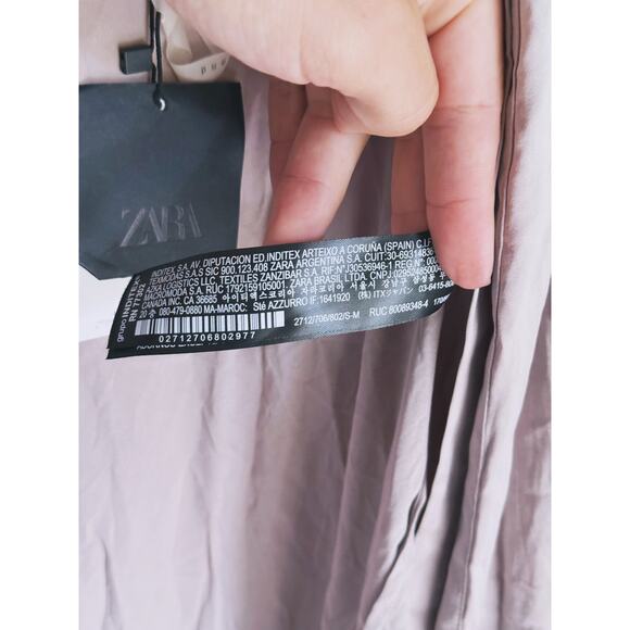 NWT Zara Lingerie Silk Kimono Long Robe Dressing Gown Small Luxury Elegant Sexy - Picture 9 of 10